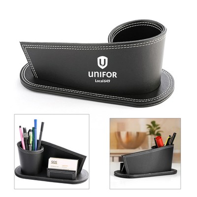 Pu Leather Pen Holder