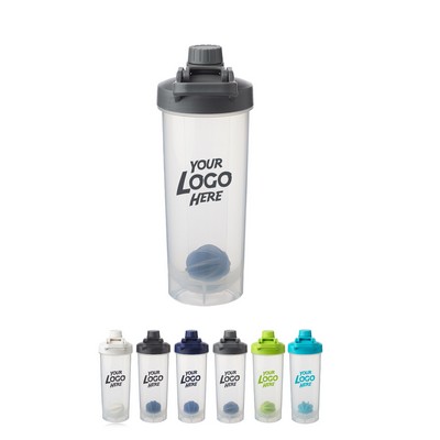 Olympian Plastic Shaker Bottles with Mixer 24 oz