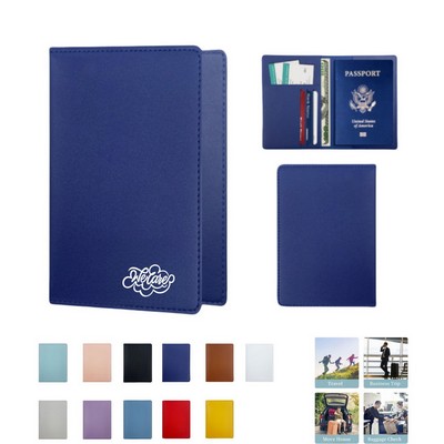 PU Leather Passport Holder with Card Slots