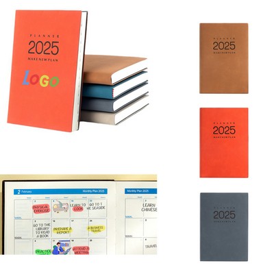 2025 Leather Planner - Daily Schedule Organizer