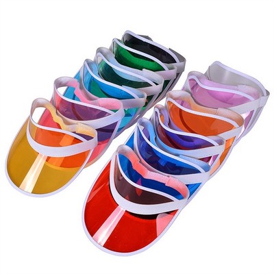 Plastic Sun Visor Hat For Adult