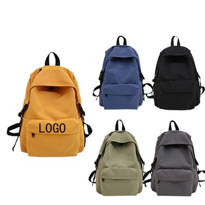 Solid Color Fashionable Nylon Backpack