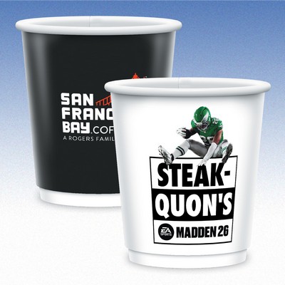 9 oz-Plastic-Free, Compostable, Recyclable Double Wall Paper Coffee Cups