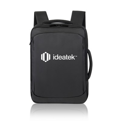 Carry On 3" 1 Convertible PU Leather Laptop Backpack