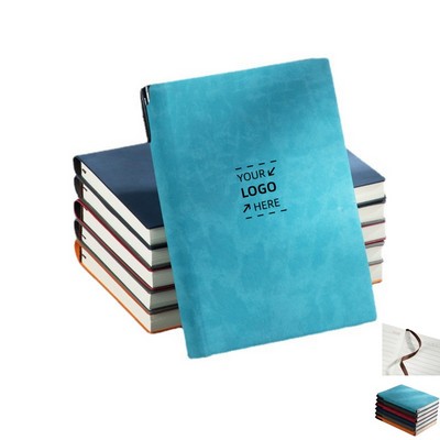 A5 Lined Leather Journal Notebook And Pen Set