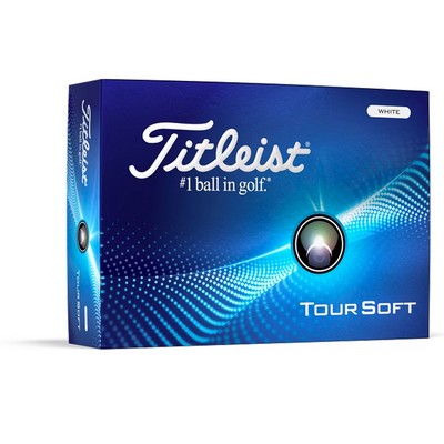 Titleist Tour Soft Logo Golf Balls - 1 Dozen/2 Pole