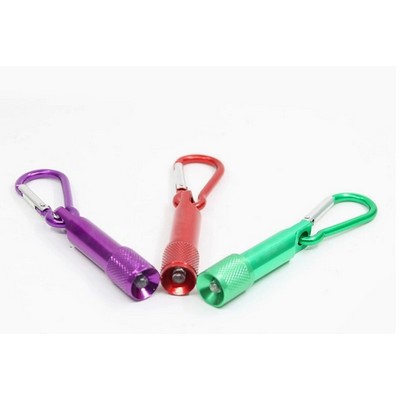 Mini Led Flashlight With Carabiner