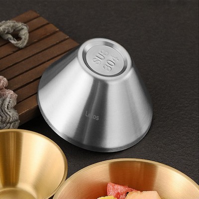 Stainless Steel Broad Brimmed Rice Bowl