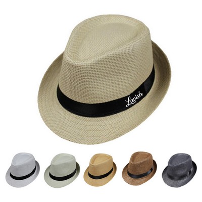 Straw Fedora Hat