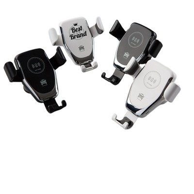 Fast-charging Car Wireless Charger With Smartphone Holder