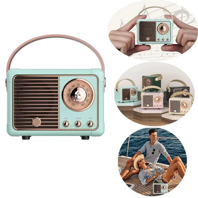Multifunctional Vintage Retro Bluetooth Speaker