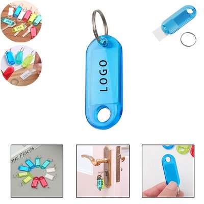 Clear Plastic Key Tags With Double Sided Display ID Luggage