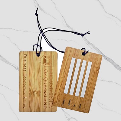 Bamboo Luggage Tag