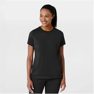 Wonder Wink Renew Knit Women's Flex-n-Reach Crew Neck Scrub Top