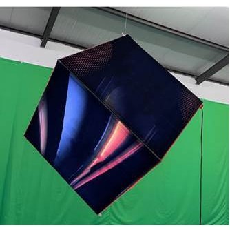 Full Customized Large Light Cube - 360° Full View Magic Cube Led For Commercial Advertising
