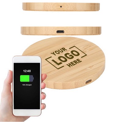 15W Bamboo Wireless Charger