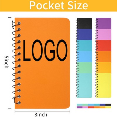 120Pages Customizable Ring bound Business Notebook 5" X 3"