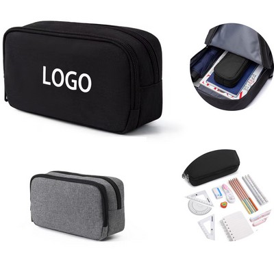 Large Capacity Simple Sturdy Multifunctional Pencil Case for Men