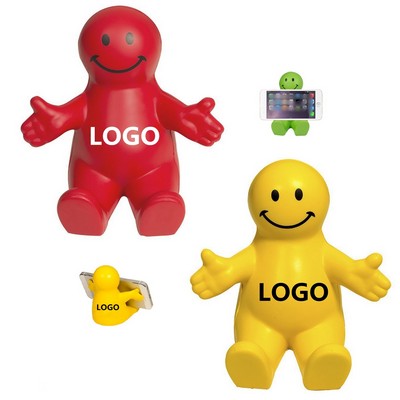 Smiley Face Guy Stress Reliever And Smartphone Stand