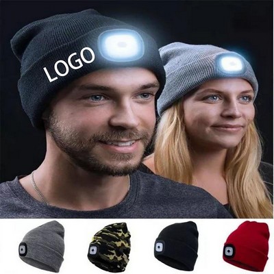 Led Illuminated Knit Hat
