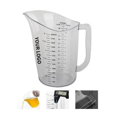 Clear Polycarbonate Kitchen Measure 2 Liter Two Quart Large Size