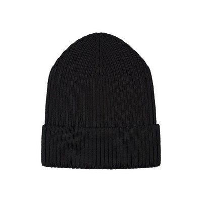 Ridge 2x2 Rib Knit Cuff Toque Beanie