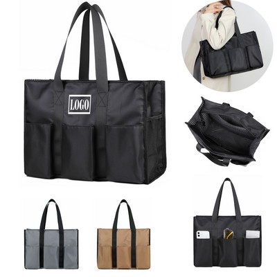 Multi Pockets Utility Tote Bag
