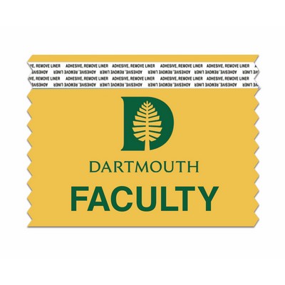 Horizontal Format Foil Stamped Ribbon with 2 Sided Tape (3" x 4")
