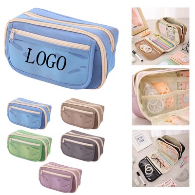 Transparent Panda Layer Pencil Case