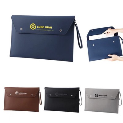 Leather Portable Document Bag