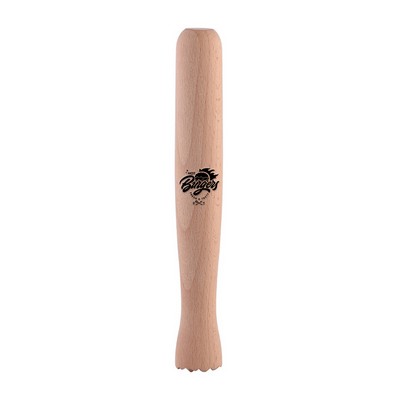 The Essential Thick-Grip Wooden Muddler for Bar & Kitchen