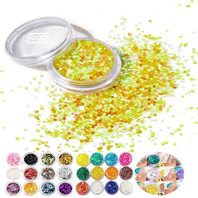 Nail Glitter Sequins Color Gradient DIY Powder