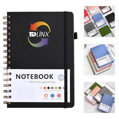 Customizable A5 Spiral Band Notebook
