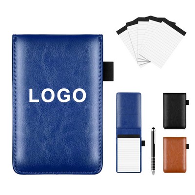 Small Pocket Notepad Holder Set with Pen
