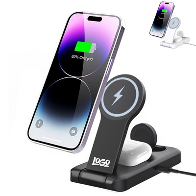 3-in-1 Wireless Charger for Mobile Devices