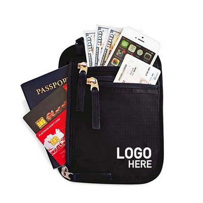 Travel Neck Wallet with RFID Blocking