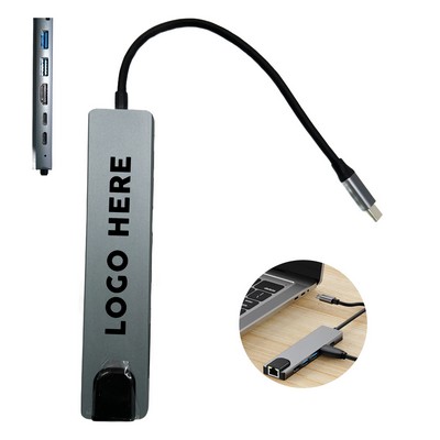 6-in-1 USB-C Multi-Port Ethernet Hub