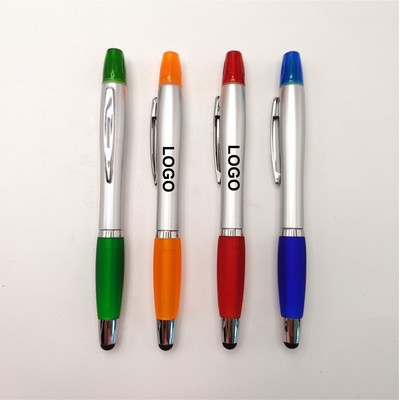 3-In-1 Stylus, Ballpoint Pen & Highlighter Combo