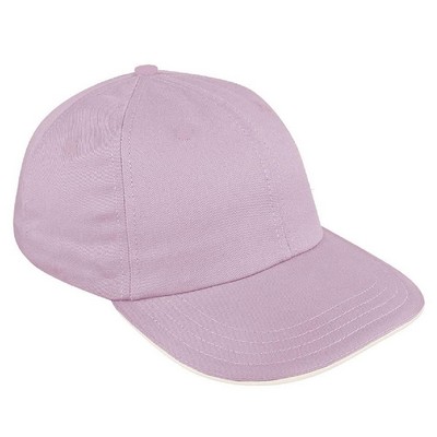 Sandwich Brim Organic Slide Buckle Dad Cap