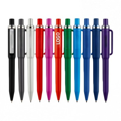 Retractable Plastic Ballpoint Pen
