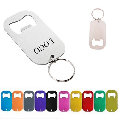Stainless Steel Bottle Opener Keychain