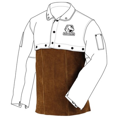 Black Stallion 14WB SIDE SPLIT COWHIDE LEATHER 14" WELDING BIB