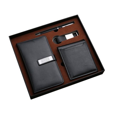 4pcs PU Leather Notebook Set
