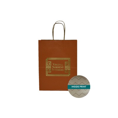 Medium Mountain Vibes Collection Paper Shopping Bag (8"x4.75"x10.5")