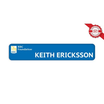 USA Made Acrylic Nameplates & Signs, Custom Shape (1.75x9.125 Inches)