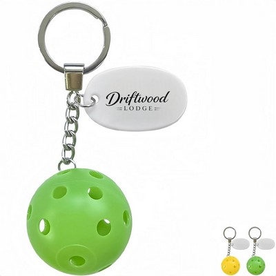 Mini Pickle Ball Key Ring