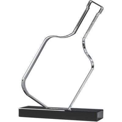 Pickleball Champion Crystal Award, 8"H