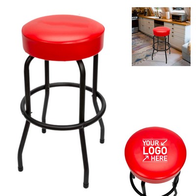 Heavy-Duty Swivel Padded Bar Stool