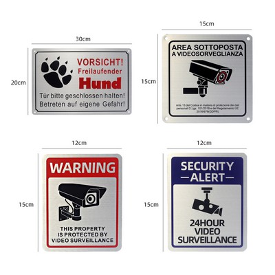 Custom Aluminum Warning Sign