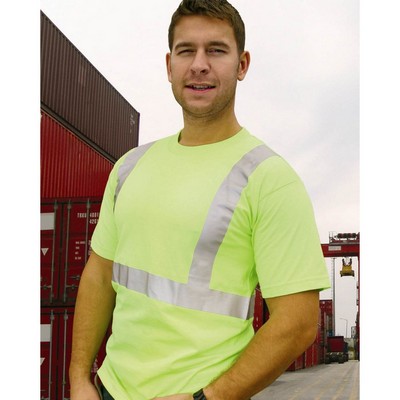 Bayside Unisex USA-Made 50/50 High Visibility T-Shirt - 3752